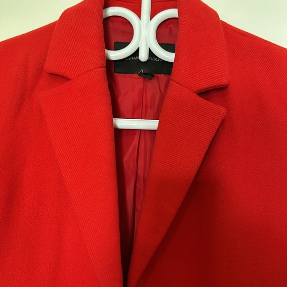 Banana Republic Red coat (blazer like coat) - Picture 4 of 11